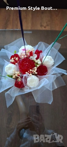 букет от соеви свещи 