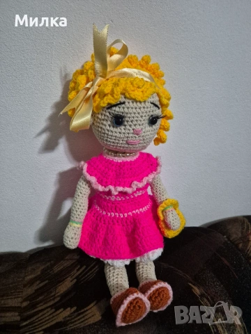 Кукла - ръчно изработена играчка, снимка 2 - Плюшени играчки - 53297307