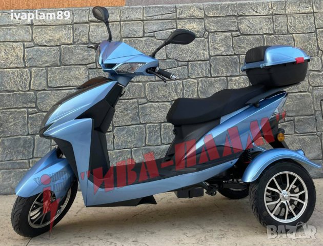 Електрическа Триколка 1000W; 60V; 20Ah MPM MAX-3030A+Задно задвижване+Аларма+LCD Дисплей+Габарити, снимка 7 - Мотоциклети и мототехника - 34942730