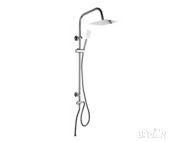 Хромиран горен душ комплект, смесител тип дъждовен душ Schütte, снимка 3 - Други стоки за дома - 52040122