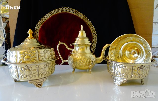 Марокански чайник,кана,месинг,маркиран. , снимка 11 - Антикварни и старинни предмети - 40147286