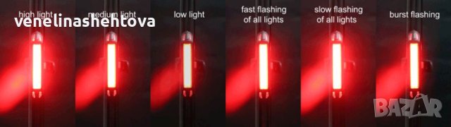 Usb презареждащо водоустойчиво стопче задна светлина за колело велосипед , снимка 7 - Аксесоари за велосипеди - 37118326