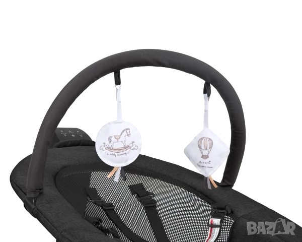 Електрическа люлка Zazu Black, снимка 12 - Детски люлки - 52982767