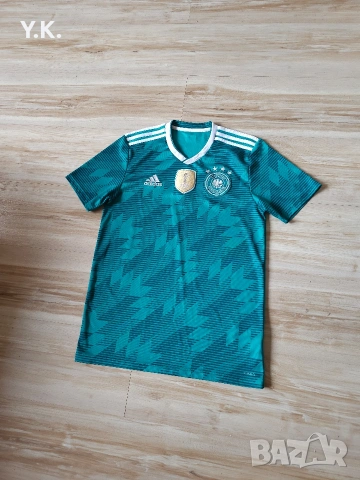 Оригинална мъжка тениска Adidas Climalite x Germany National Football Team / Season 18 (Away), снимка 2 - Тениски - 54156849