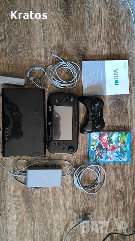 Nintendo Wii U 32GB Black + Mario Kart 8, снимка 2 - Nintendo конзоли - 54106323