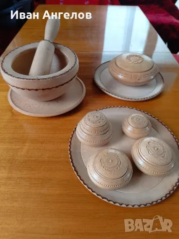 Нови дървени ръчно изработени съдове 