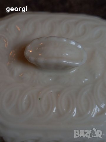 Античен немски порцеланов съд за масло  30/2, снимка 5 - Аксесоари за кухня - 38658616