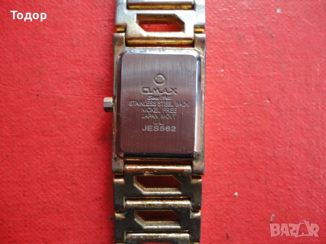 Позлатен часовник Omax механизъм Seiko Swarovski, снимка 5 - Дамски - 53032564