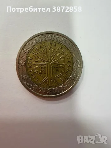 1 и 2 евро френски 2000г, снимка 4 - Колекции - 56520925
