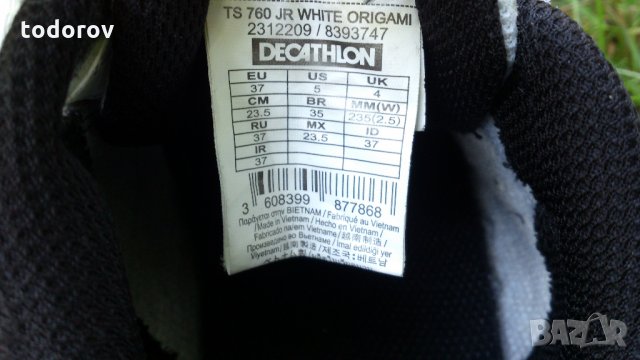 Детски маратонки за момче или момиче Artengo № 37 стелка 23.5см, снимка 4 - Детски маратонки - 30390895