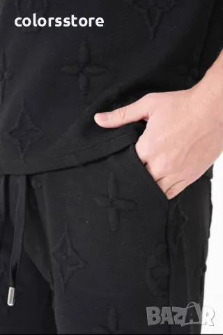 Мъжки черен комплект Louis Vuitton/IM152z, снимка 3 - Спортни дрехи, екипи - 50071614