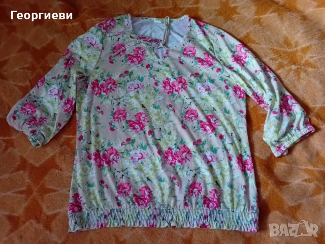 Дамска блуза с ластик, снимка 2 - Блузи с дълъг ръкав и пуловери - 51086859