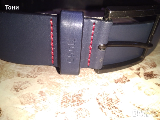 HUGO BOSS Оригинал Нов Мъжки Колан от Естествена Кожа 115см., снимка 3 - Колани - 52656863