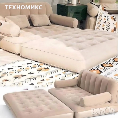 Надуваем Матрак 5 В 1, Kanza, PVC Материал, Гъвкавост 5 В 1, снимка 3 - Други стоки за дома - 53068734