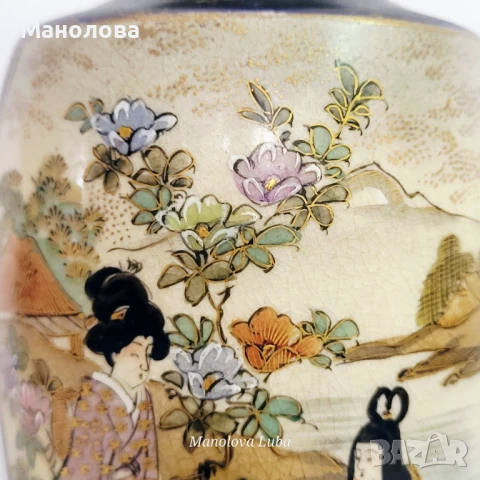 Порцеланова ваза Kinkozan Sobei., снимка 5 - Колекции - 50743351