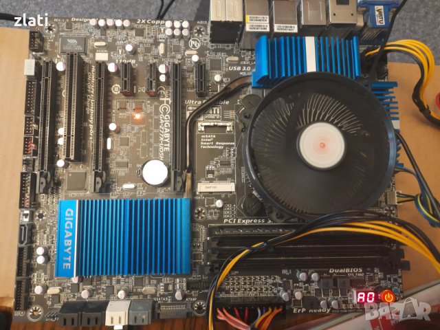 GIGABYTE GA-Z77X-UD5H + Intel Core i5-2310  Дъно + Процесор +Охлаждане