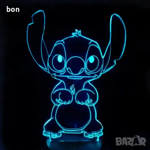 3D LED лампа Lilo Stitch, снимка 4 - Други - 49889454