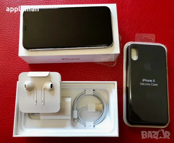 Apple iPhone X 64GB Silver Айфон 10 бял Бг меню 100% батерия, снимка 6 - Apple iPhone - 49549568