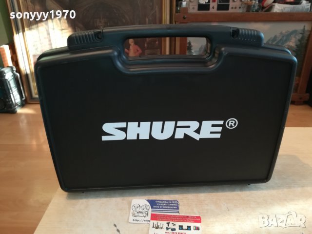 SHURE БЕЗЖИЧНИ МИКРОФОНИ С КУФАР 2501222019, снимка 3 - Микрофони - 35560898