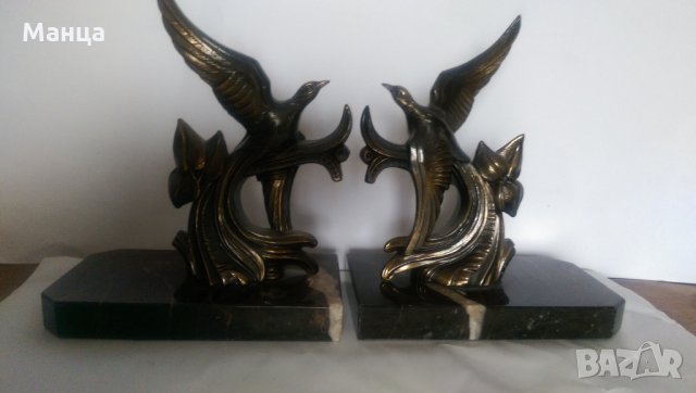 Бронзови Райски птици, снимка 2 - Антикварни и старинни предмети - 31546147