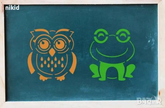 животни мече жаба слон куче коте заек лъв кит шаблон стенсил спрей торта украса декор Scrapbooking, снимка 3 - Други - 49595128