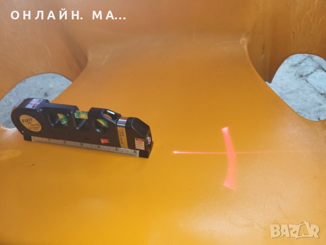 Лазерен нивелир с ролетка и линия, снимка 10 - Измервателни инструменти - 37914800