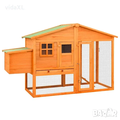 vidaXL Птичарник с места за гнездене, масивен чам（SKU: 170864）
