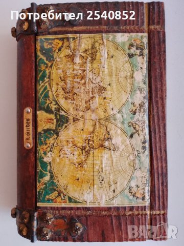 Стара дървена кутия, снимка 2 - Антикварни и старинни предмети - 38414198