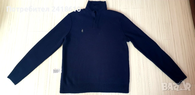POLO Ralph Lauren Wool Mens Size M ОРИГИНАЛ! Мъжки Вълнен Пуловер с Поло Яка, снимка 8 - Пуловери - 53131332