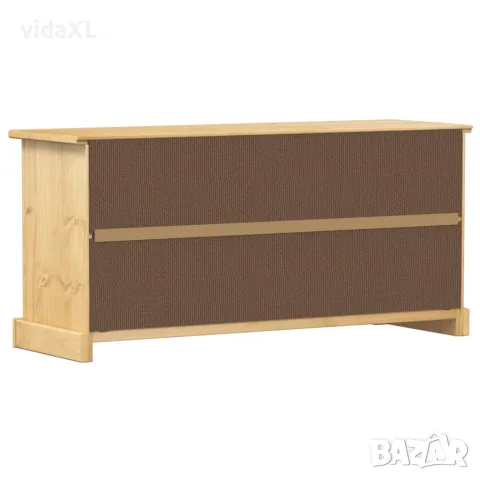 vidaXL Шкаф за обувки "Corona" 99x32x47 см бор масив, снимка 5 - Шкафове - 56147439