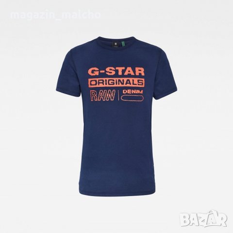 МЪЖКА ТЕНИСКА – G-STAR RAW WAVY LOGO ORIGINALS; размери: размери: L, снимка 5 - Тениски - 31757069