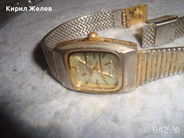 SEIKO QUARTZ JAPAN MOVT МАРКОВ ЯПОНСКИ КВАРЦОВ ФЕШЪН АРТ ЧАСОВНИК с ВИНТИДЖ ВЕРИЖКА 27798, снимка 6 - Дамски - 36773306