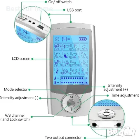  Масажор за лечение на болка с  20 нива на интензитетJUMPER, снимка 7 - Масажори - 50007033