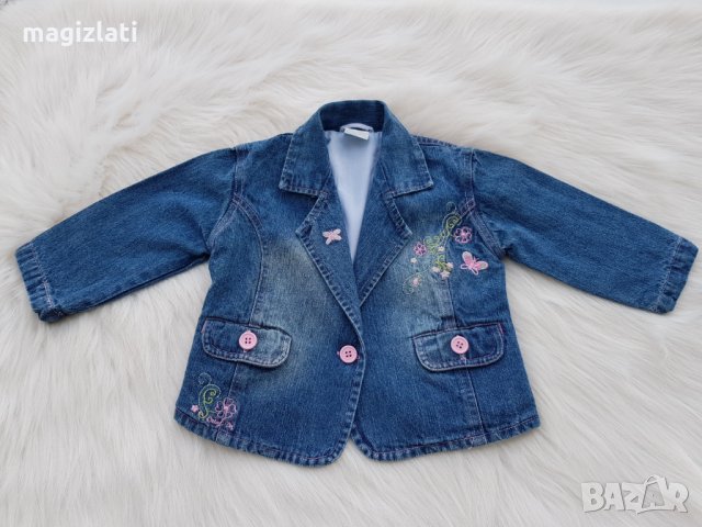 Дънково сако размер 12-18 месеца 