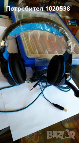 Продавам Kotion EACH G2000 Стерео геймърски слушалки Deep Bass , снимка 1 - Слушалки за компютър - 38498375
