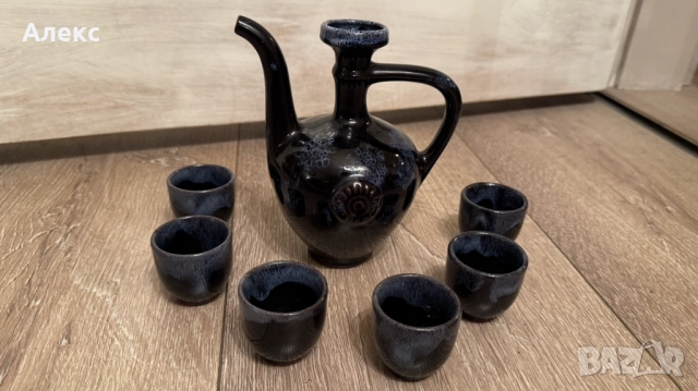 Троянска керамика– Сервиз за ракия, нов с етикет.