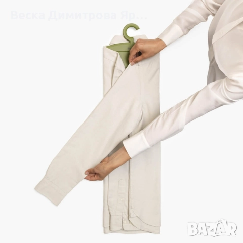 Компактна приставка за прецизно сгъване на ризи и тениски Brabantia, снимка 10 - Други стоки за дома - 51559134