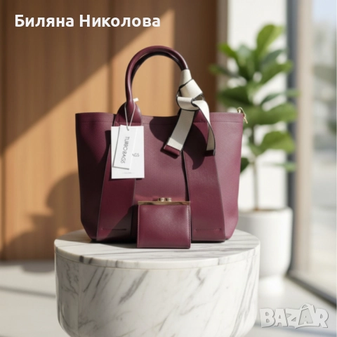 Дамска чанта бордо , снимка 4 - Чанти - 51808023