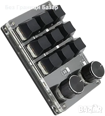 Нова Мини клавиатура с макро бутони Програмируем макро пад с 9 клавиша и 2 копчета, снимка 8 - Друга електроника - 49280054