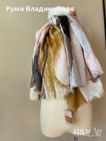 Бежов шал от 100 % модал, Unmade Copenhagen, с етикет, снимка 4 - Шалове - 49555075