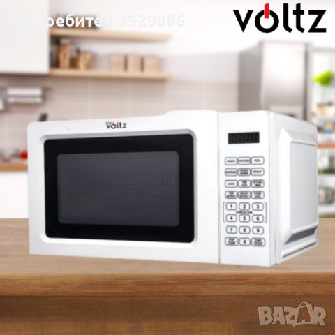 Микровълнова фурна Voltz OV1443D, 700W, 20л., 10степени на мощност, 2 ГОДИНИ ГАРАНЦИЯ, снимка 2 - Микровълнови - 44166793