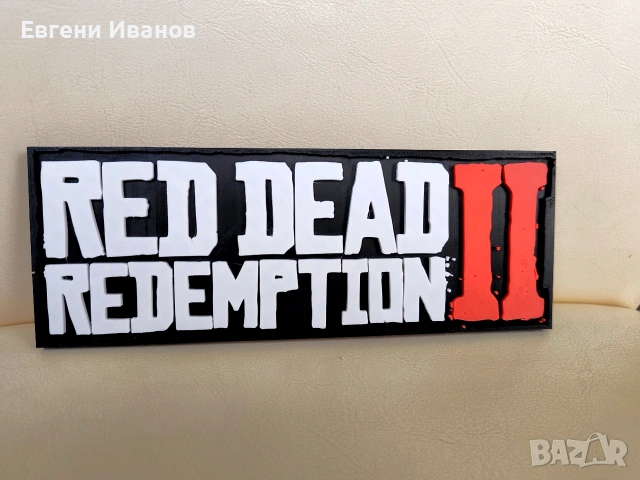 Лого на играта Red dead redemption 2, снимка 2 - Аксесоари - 54066075