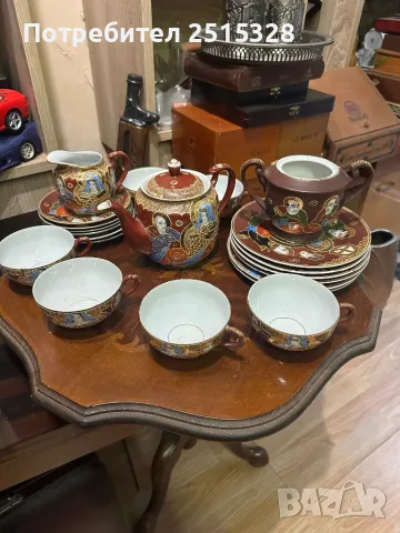 стар японски порцеланов сервиз за чай