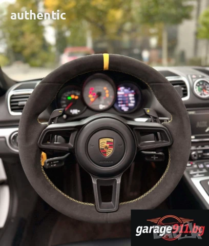 Алкантара Волан Порше Porsche GT3 911 Cayenne Cayman Panamera Carrera Boxter 991 997, снимка 13 - Аксесоари и консумативи - 49215506