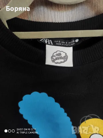 Zara The Simpsons нова спортна блуза, снимка 5 - Блузи с дълъг ръкав и пуловери - 48572601