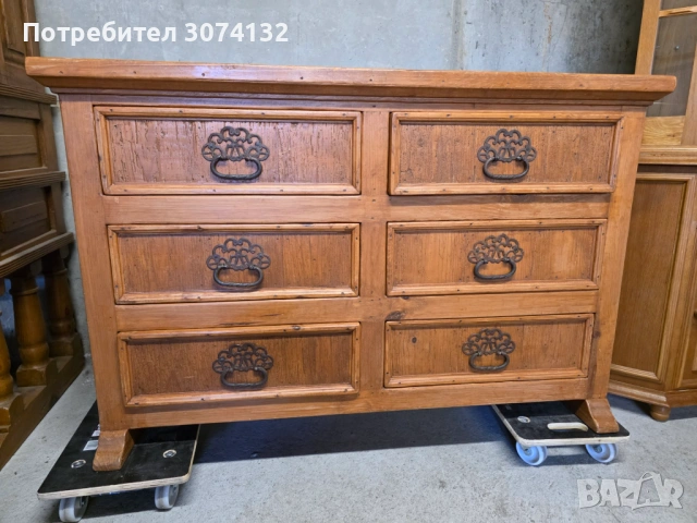 Контрабюфет изработен изцяло от масив, снимка 4 - Бюфети - 54208155