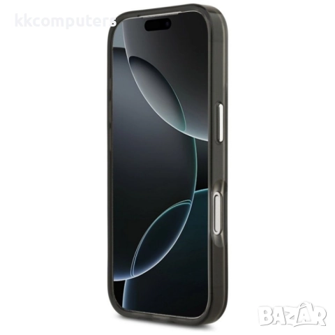Оригинален кейс Guess IML Gradient Triangle Logo, За iPhone 17 Pro Max (6.9), Черен и Протектор, снимка 4 - Калъфи, кейсове - 52288565