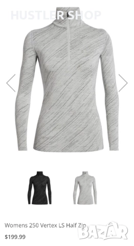 Дамска блуза ICEBREAKER 250 VERTEX 100% мерино вълна. Размер М, снимка 2 - Блузи с дълъг ръкав и пуловери - 52676647