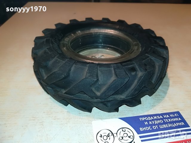 поръчан-гума/стъкло-ретро колекция-пепелник-16х5см, снимка 6 - Колекции - 29292174