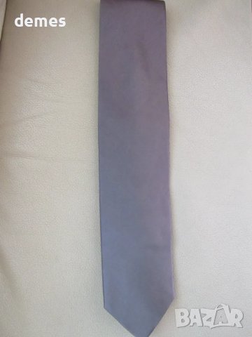 Луксозна сива копринена вратовръзка, нова
